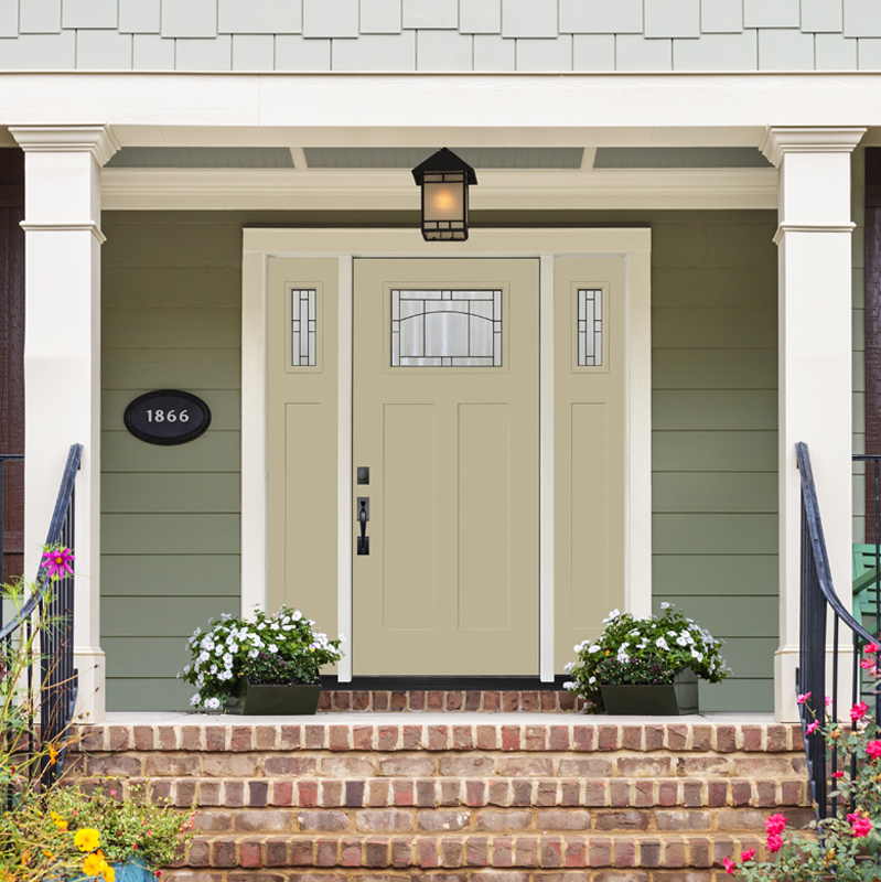 Stylish Entry Door with Sidelites